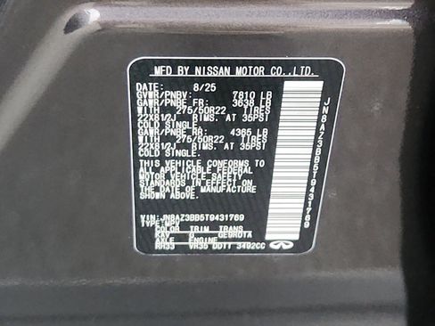 New 2026 INFINITI QX80 Luxe w/ Cargo Package image 24