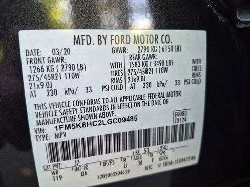 Used 2020 Ford Explorer Platinum w/ Premium Technology Package AWD/4WD image 25