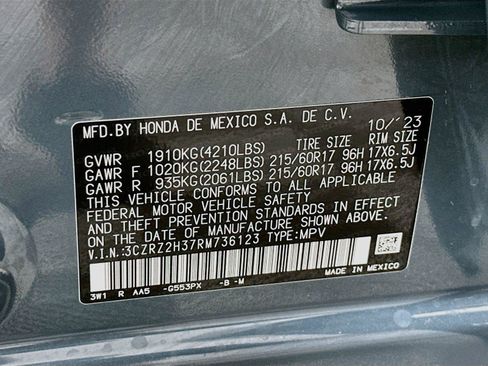 Certified 2024 Honda HR-V LX image 21