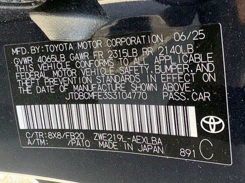 Certified 2025 Toyota Corolla LE w/ Convenience Package FWD image 14
