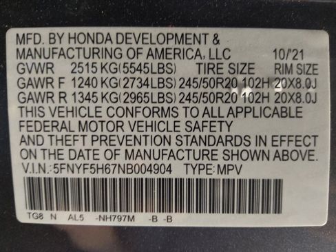 Used 2022 Honda Pilot Touring image 33