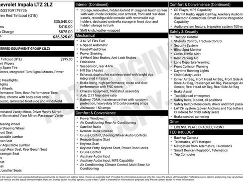 Used 2016 Chevrolet Impala LTZ image 6