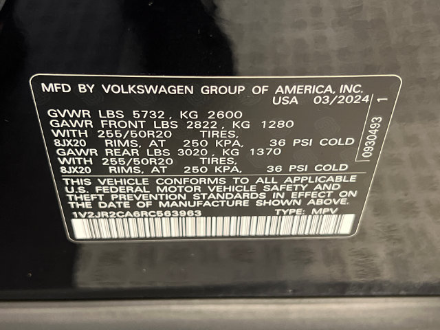 Certified 2024 Volkswagen Atlas SE FWD image 30