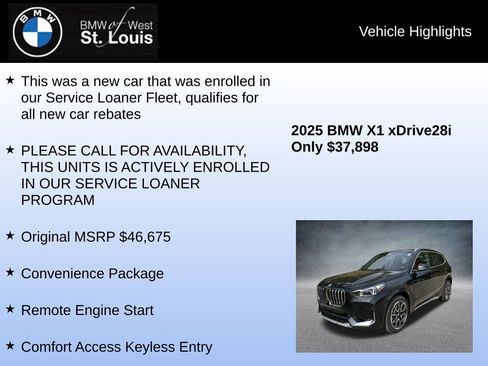 Used 2025 BMW X1 xDrive28i w/ Convenience Package image 8