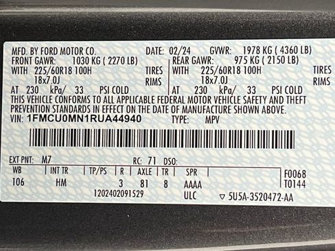 Used 2024 Ford Escape ST-Line w/ Cold Weather Package image 67