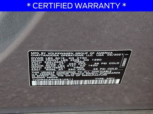 Used 2021 Volkswagen Atlas SEL Premium AWD/4WD image 28