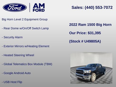 Used 2022 RAM 1500 Big Horn AWD/4WD image 24