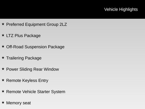 Used 2017 Chevrolet Silverado 1500 LTZ Z71 w/ LTZ Plus Package image 5