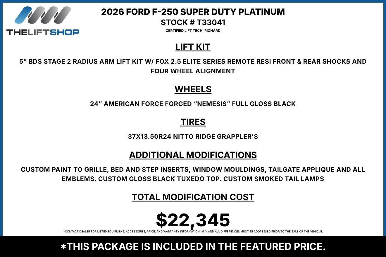 Used 2026 Ford F250 Platinum w/ Platinum Plus Package AWD/4WD image 2
