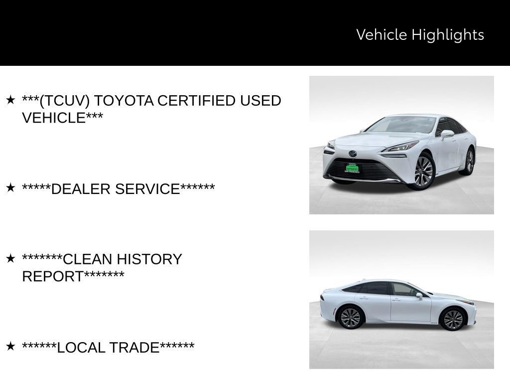 Certified 2022 Toyota Mirai w/ Advanced Technology Package RWD image 44