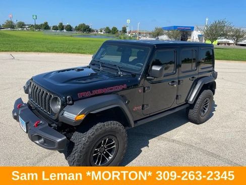 Used 2024 Jeep Wrangler Unlimited Rubicon w/ XTREMEE 35" Tire Package AWD/4WD image 2