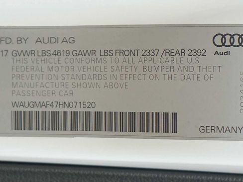 Used 2017 Audi A4 2.0T Ultra Premium w/ Convenience Package FWD image 30