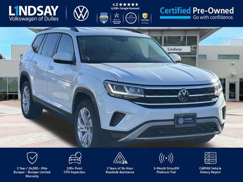 Certified 2022 Volkswagen Atlas SE image 1