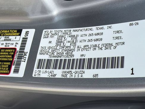 New 2026 Toyota Sequoia 4WD image 39