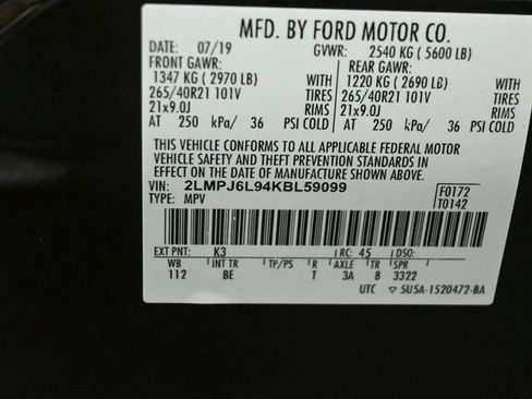 Used 2019 Lincoln Nautilus Reserve w/ Driver Assistance Package image 36