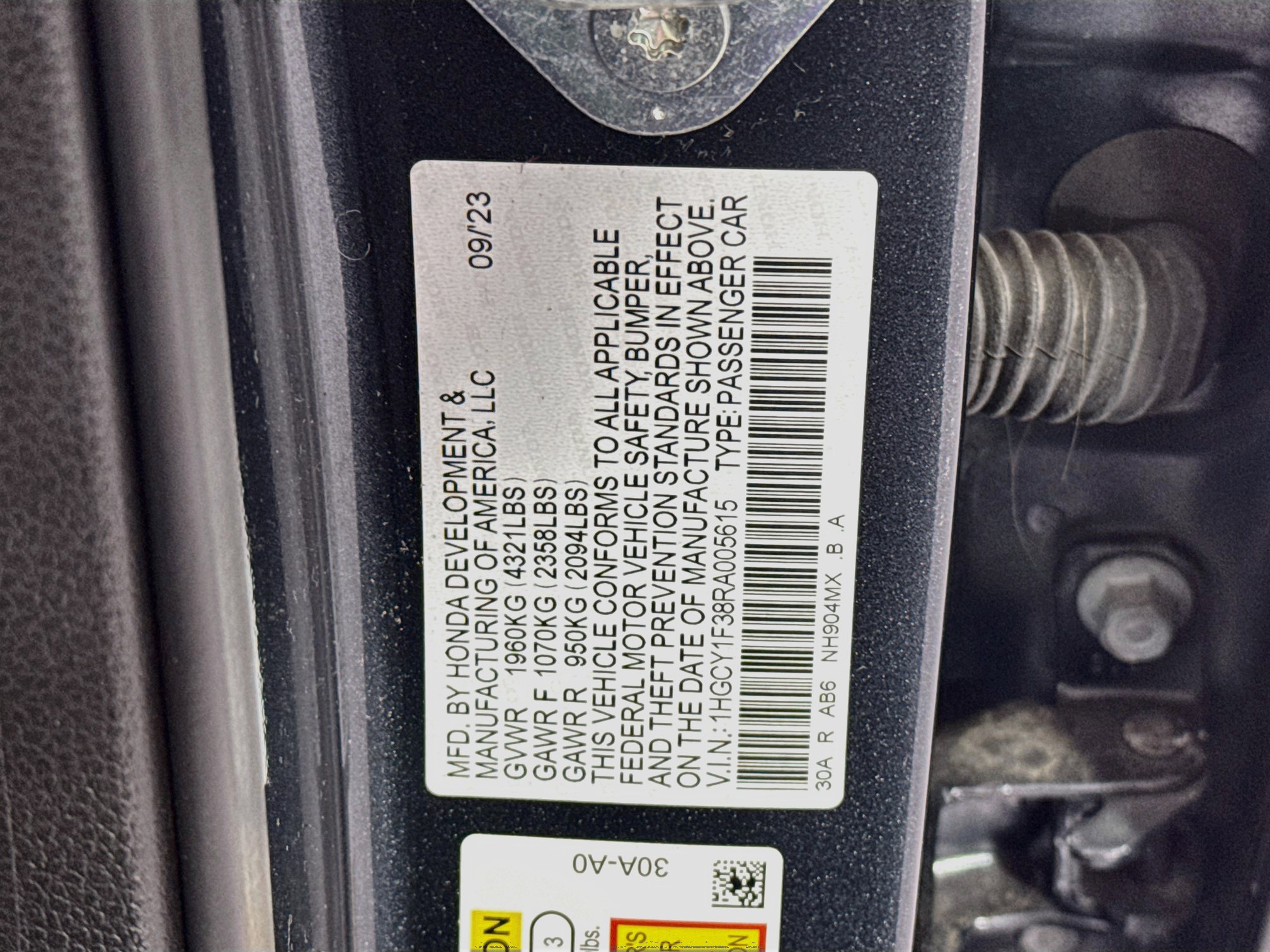 Certified 2024 Honda Accord EX image 31