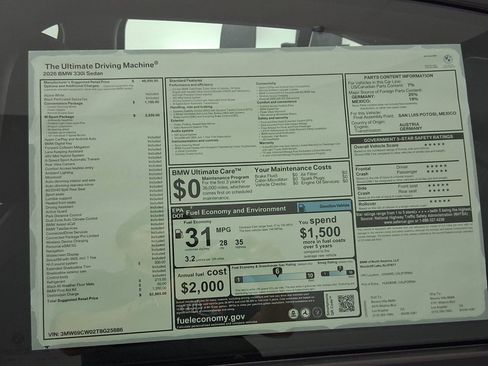 New 2026 BMW 330i Sedan w/ M Sport Package image 31