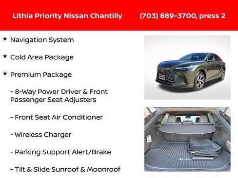 Used 2023 Lexus RX 350 Premium w/ Accessory Package (Z1) AWD/4WD image 12