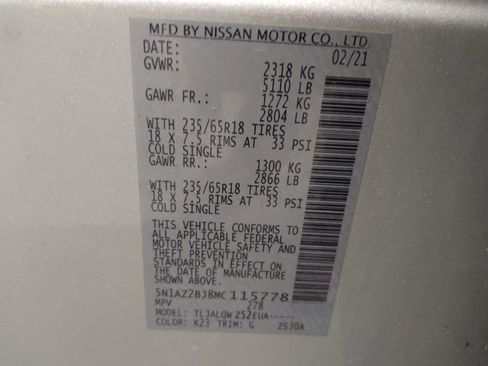 Used 2021 Nissan Murano SV FWD image 33