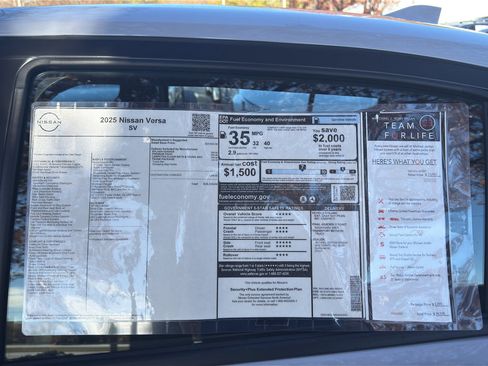 New 2025 Nissan Versa SV image 12