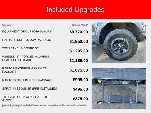 Used 2018 Ford F150 Raptor w/ Equipment Group 802A Luxury image 9