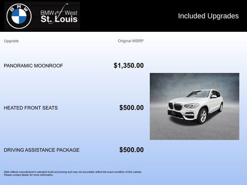 Used 2020 BMW X3 xDrive30i w/ Driving Assistance Package image 20