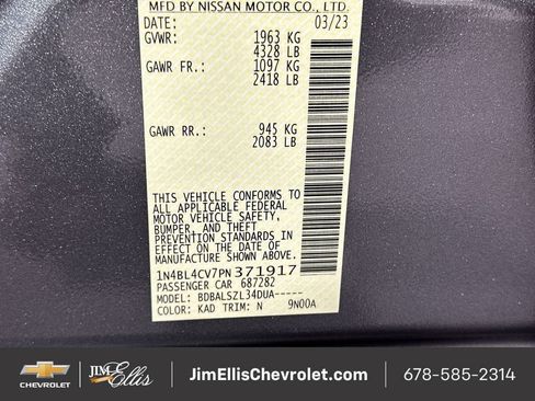 Used 2023 Nissan Altima 2.5 SR image 31