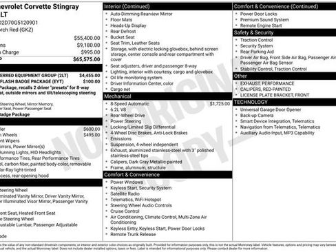 Used 2016 Chevrolet Corvette Stingray Coupe w/ 2LT Preferred Equipment Group image 2