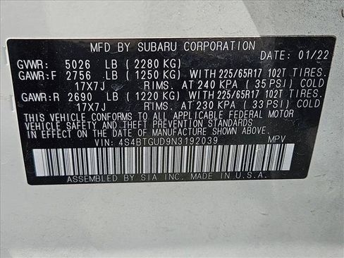 Used 2022 Subaru Outback Wilderness AWD/4WD image 20