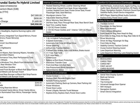 New 2026 Hyundai Santa Fe Limited AWD/4WD image 29