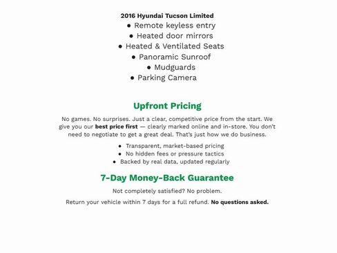 Used 2016 Hyundai Tucson Limited w/ Option Group 03 image 2