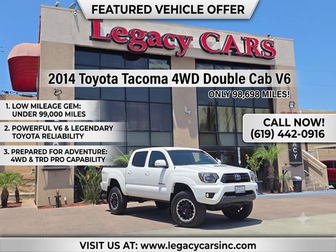 Used 2014 Toyota Tacoma 4x4 Double Cab image 2