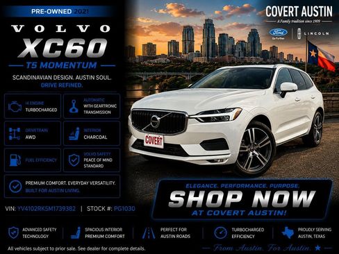 Used 2021 Volvo XC60 T5 Momentum w/ Premium Package AWD/4WD image 1