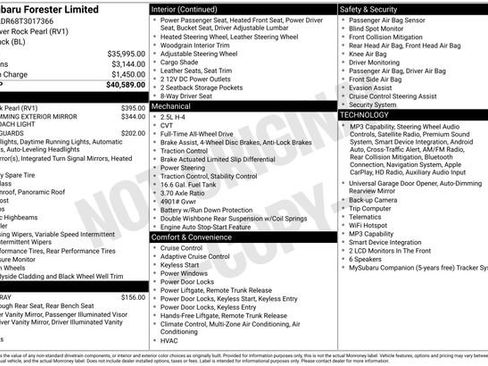 Used 2026 Subaru Forester Limited AWD/4WD image 22