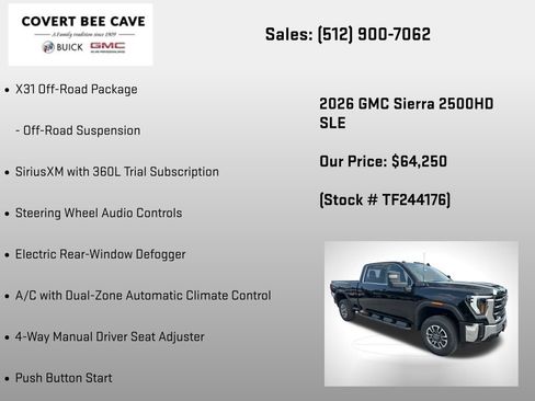 New 2026 GMC Sierra 2500 SLE image 30