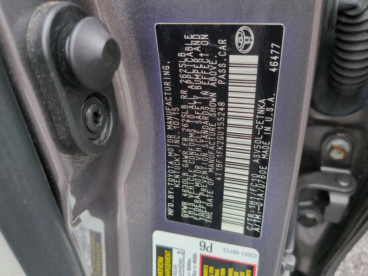 Used 2016 Toyota Camry LE FWD image 22