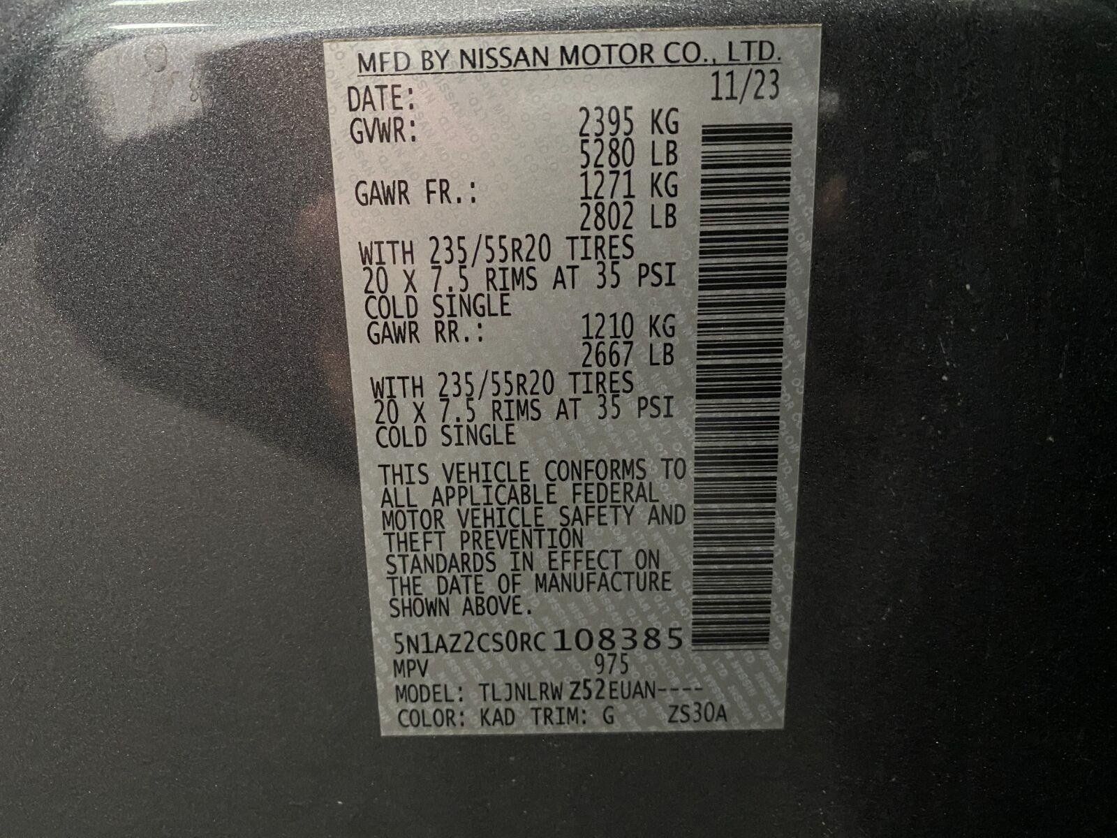 Certified 2024 Nissan Murano SL AWD/4WD image 34