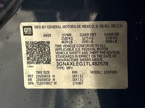 New 2026 Chevrolet Equinox RS FWD image 15