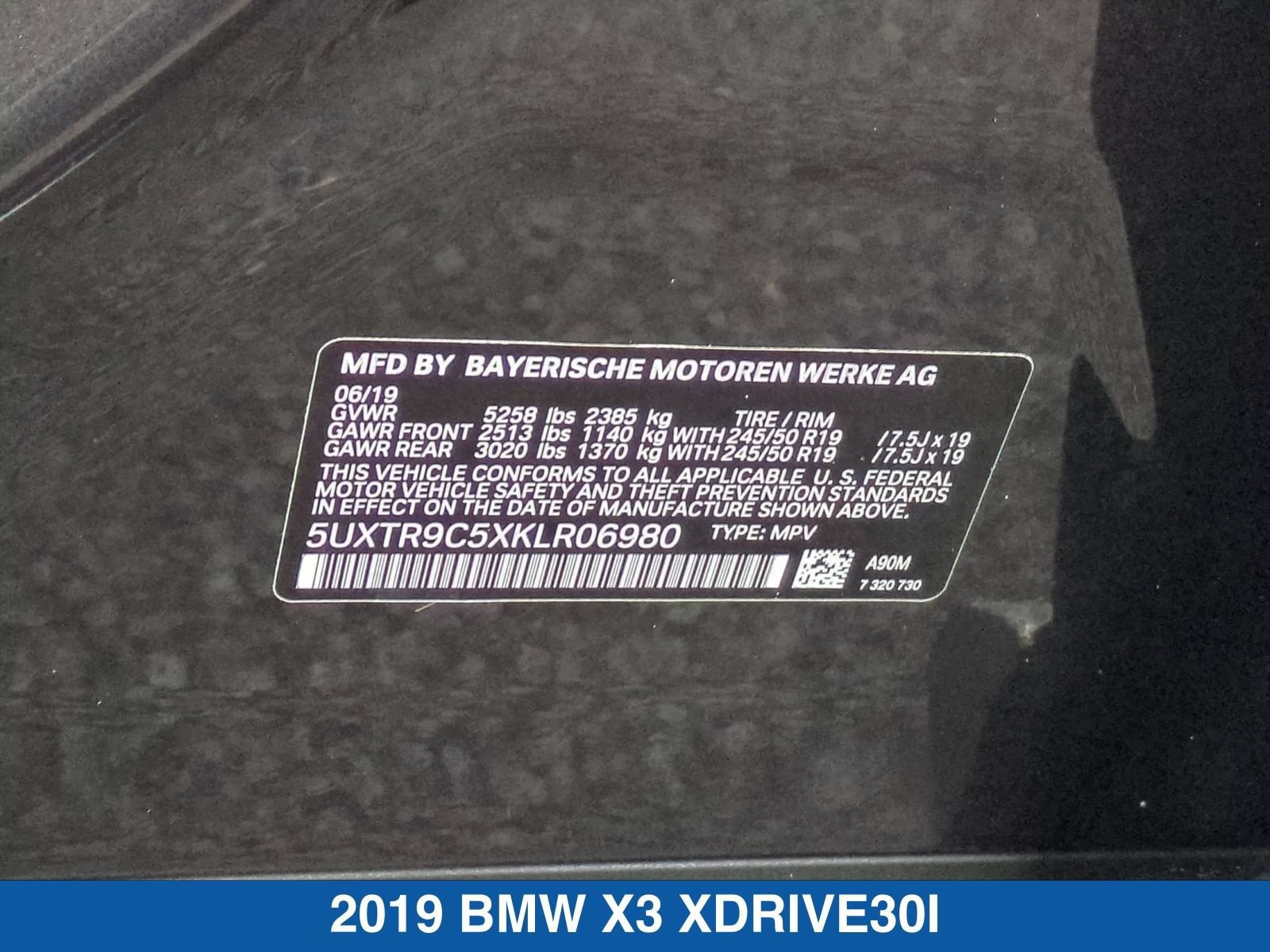 Used 2019 BMW X3 xDrive30i w/ Premium Package AWD/4WD image 40