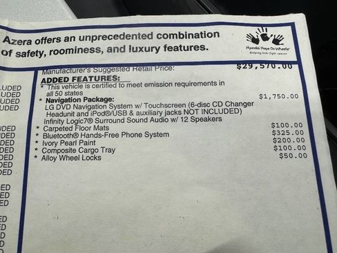 Used 2010 Hyundai Azera Limited w/ Navigation Pkg 3 image 45