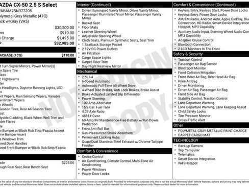Used 2025 MAZDA CX-50 AWD 2.5 S w/ Cargo Package image 6