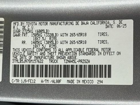 New 2025 Toyota Tacoma TRD Sport image 54