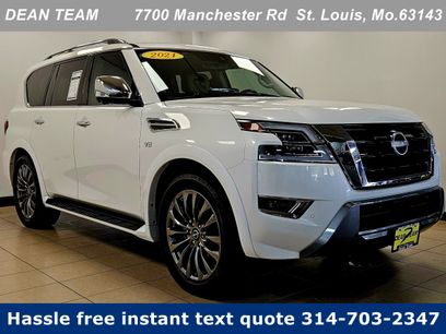 Used 2021 Nissan Armada Platinum w/ Captain's Chairs Package