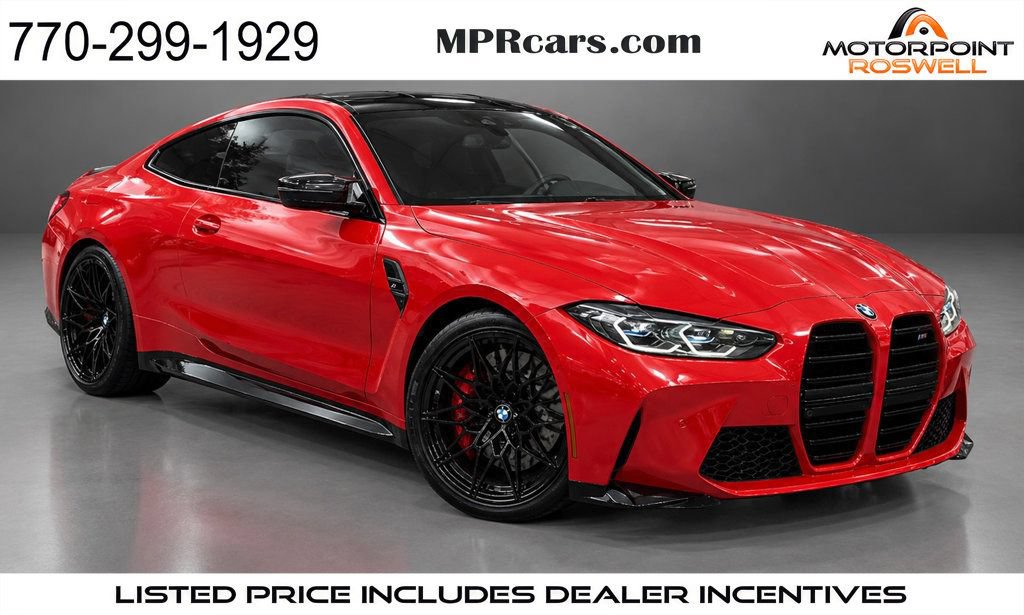 Used 2021 BMW M4 Competition w/ Executive Package RWD image 1