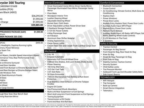 Used 2022 Chrysler 300 Touring w/ Sport Appearance Package image 15