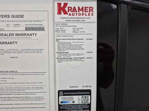 Used 2017 Nissan Versa SV image 35