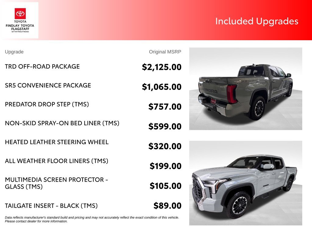 Certified 2026 Toyota Tundra SR5 w/ TRD Off-Road Package AWD/4WD image 5