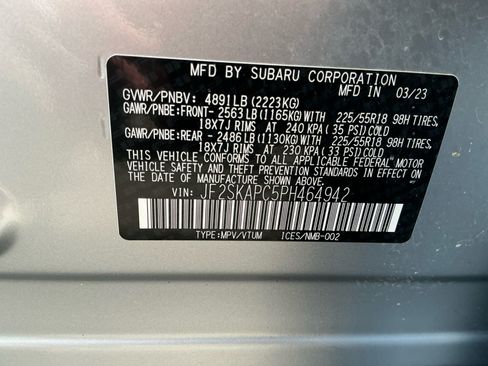 Certified 2023 Subaru Forester Limited AWD/4WD image 16