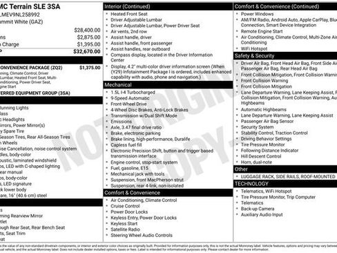 Used 2022 GMC Terrain SLE w/ Driver Convenience Package FWD image 2