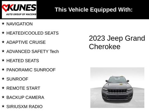 Used 2023 Jeep Grand Cherokee Overland AWD/4WD image 4
